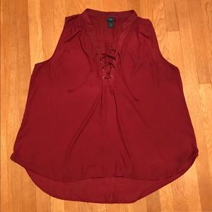 Rue21 3X Maroon Tank Blouse